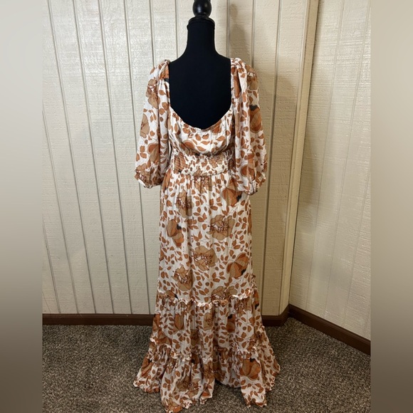 Anthropologie Floral Tiered Maxi Dress, size medium. - Picture 8 of 12